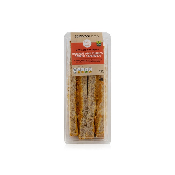 Spinneysfood Hummus and Curried Carrot Sandwich 170g