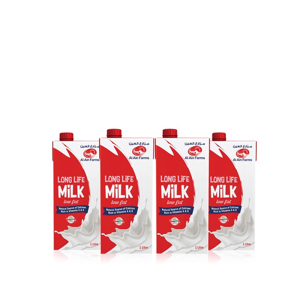 Al Ain Farms Uht Milk Low Fat 4 x 1 litre