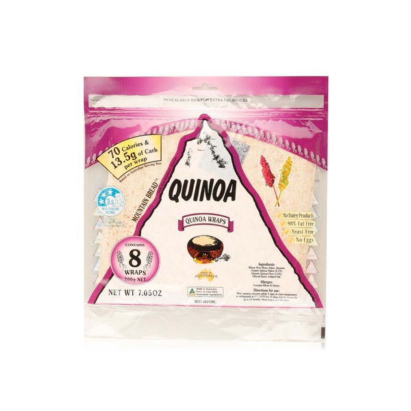 Mountain Bread Quinoa Wraps x 8 200g