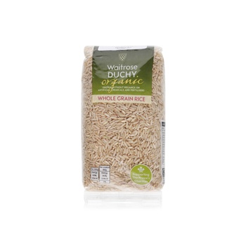 Waitrose Duchy Organic Whole Grain Rice 500g