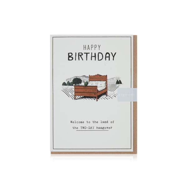Postmark Two Day Hangover Birthday Card