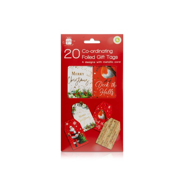 Gift Maker 20 Foiled Christmas Gift Tags