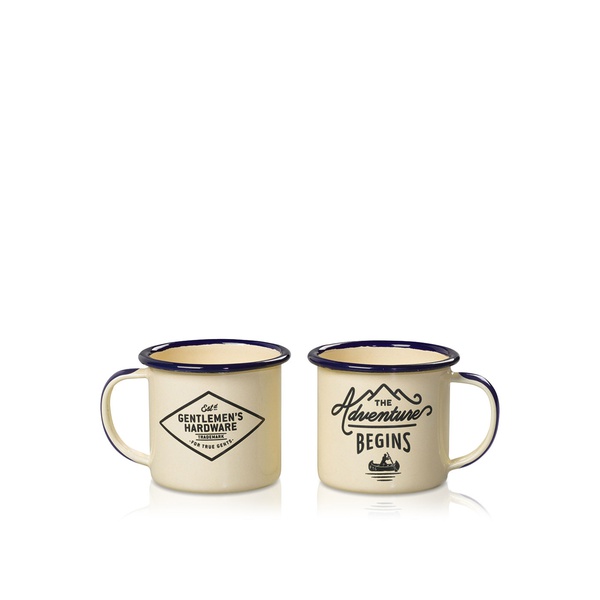Gentlemen's Hardware Enamel Mug Expresso Set Cream