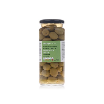 Spinneysfood Whole Green Hojiblanca Olives in Brine 340g