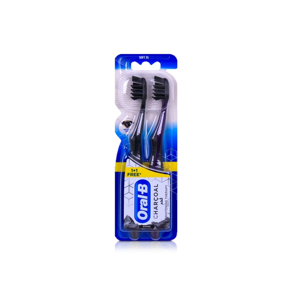 Oral B Soft Charcoal Toothbrushes 1+1 Free