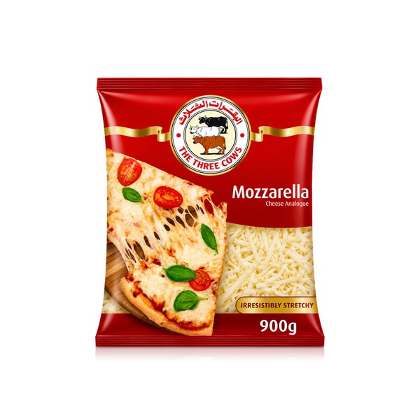 The Three Cows Shredded Mozzarella Cheese 900g