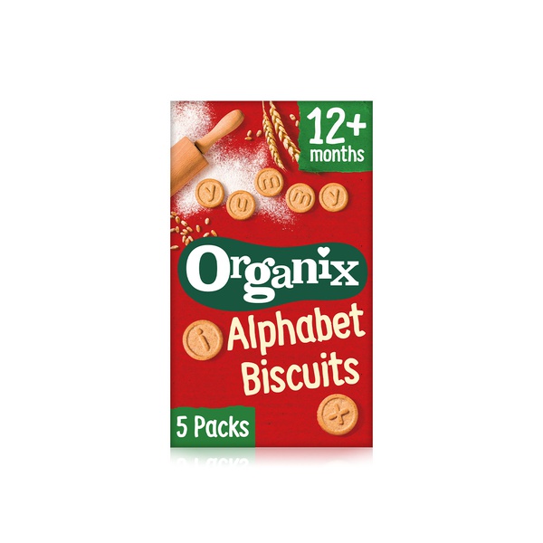 Buy Organix alphabet biscuits 12+ months 125g in UAE