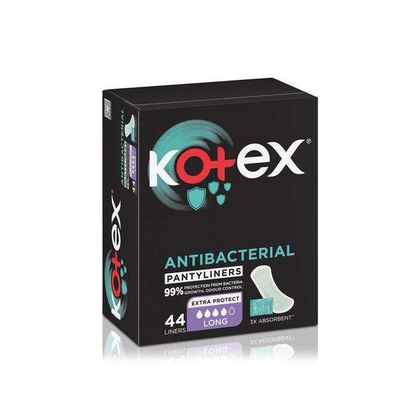 Kotex Antibacterial Panty Liners Long 44s