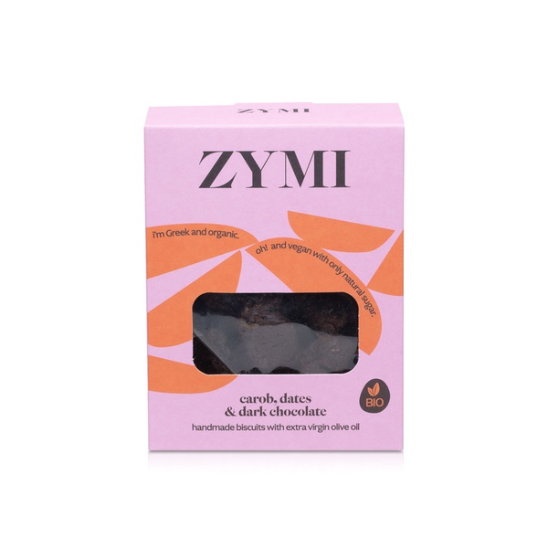 Zymi Organic Carob, Dates & Dark Chocolate Biscuits 130g