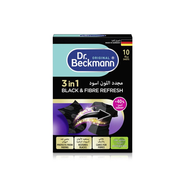 Dr Beckmann 2in1 Black and Fibre Refresh Sheets x 10