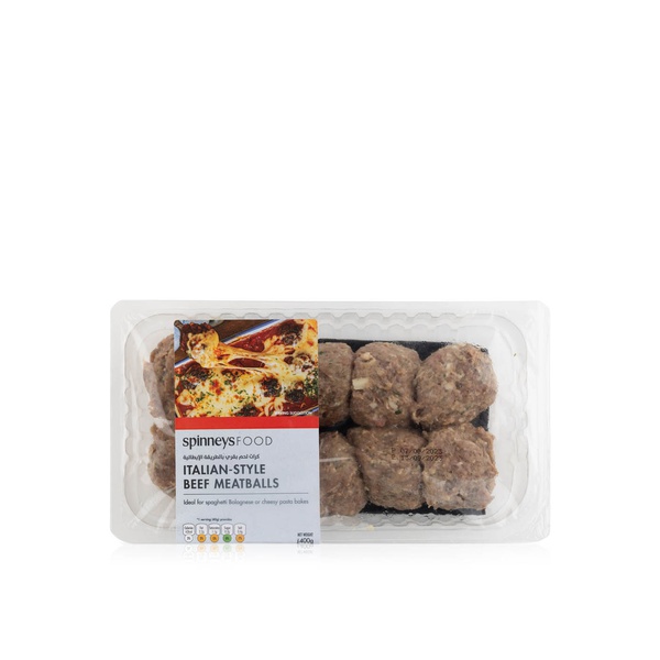 Spinneysfood Italian-Style Beef Meatballs 400g
