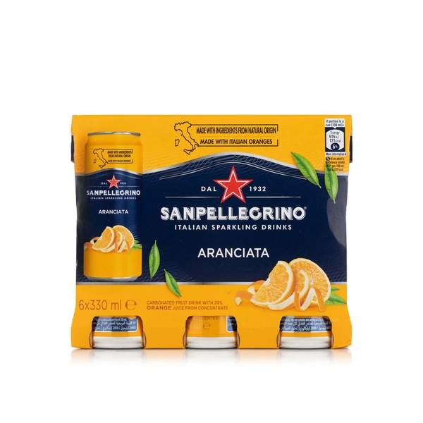 San Pellegrino aranciata 6x330ml - Spinneys UAE