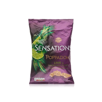 Walkers Sensations Lime and Coriander Chutney Poppadoms 82.5g