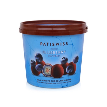 Patiswiss Frozen Blueberry Icy Bites with Milk & White Chocolate 130g