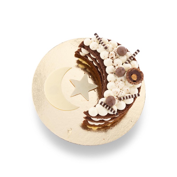 Dark and White Chocolate Crescent Cake 300g
