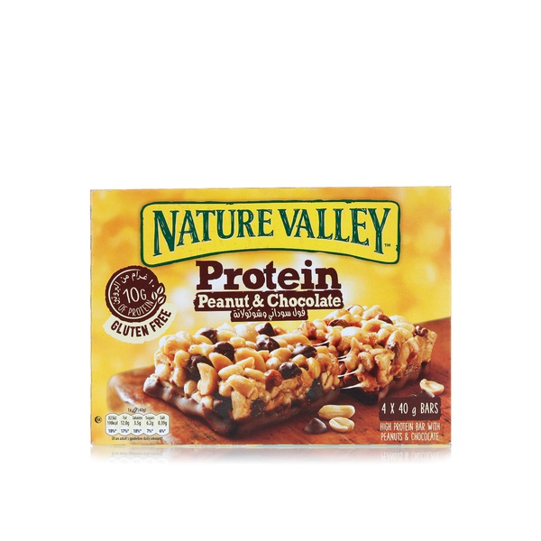 Buy Nature Valley peanut and chocolate protein bars 40g x4 in UAE