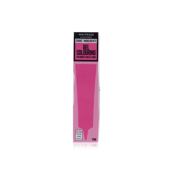 Waitrose Cooks' Ingredients Pink Gel Colouring 19g