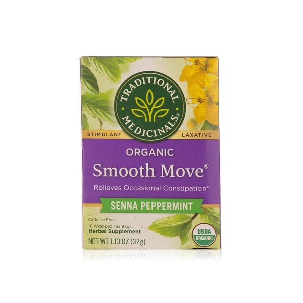 Traditional Medicinals Organic Smooth Move Peppermint Tea 16 Bags 32g