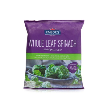 Emborg Frozen Whole Leaf Spinach 450G