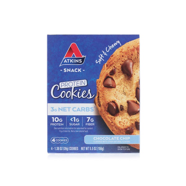 Atkins protein cookies chocolate chip 39g - Spinneys UAE