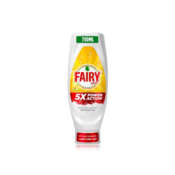 Fairy Lemon Power Action Dishwashing Liquid 730ml