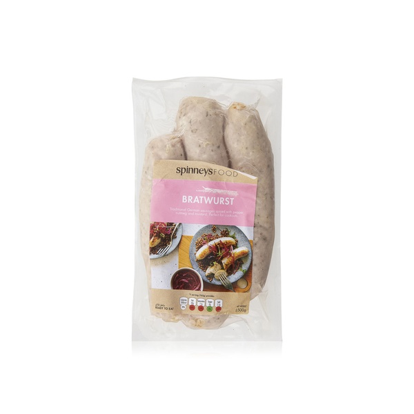 Spinneysfood Bratwurst 500g