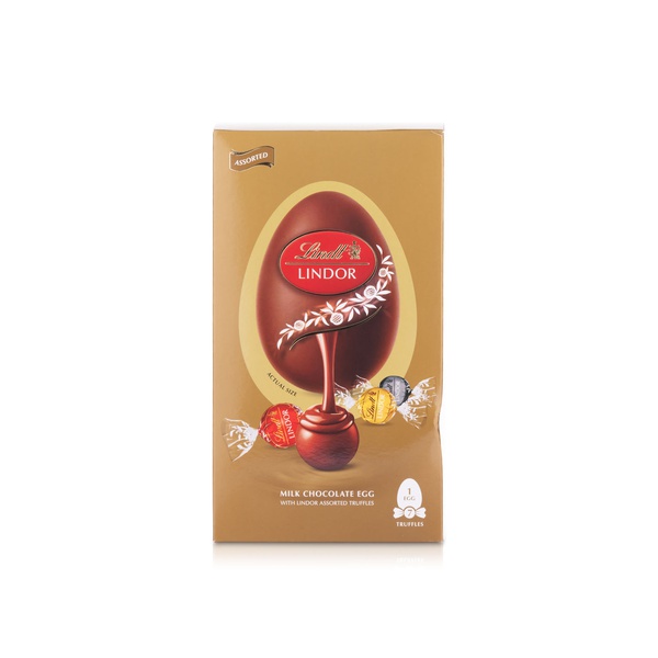 Lindt Lindor Milk Chocolate Easter Egg with Assorted Chocolate Truffles 183g