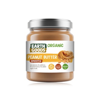 Earth Goods organic smooth peanut butter 220g