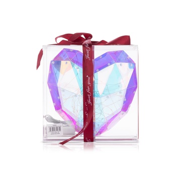 Party Magic Valentine's Day Crystal LED Heart Decoration 24cm
