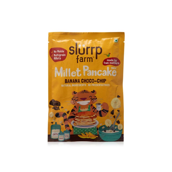 Slurrp Farm Banana Choco Chip Millet Pancake Mix 150g