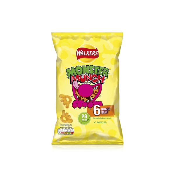 Walkers Monster Munch Roast Beef 6 x 20g
