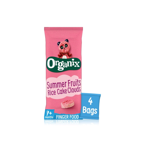 Organix Summer Fruit Rice Cake Clouds 7m+ 4 x 18g