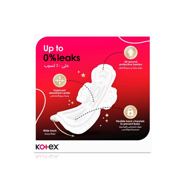 Kotex Overnight Maxi Protect Pads with Wings 16s