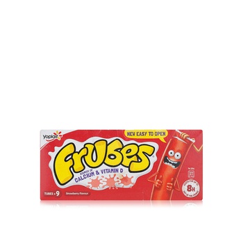 Frubes Strawberry Yoghurts 9 x 37g