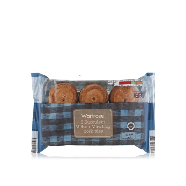 Waitrose Mini Melton Mowbray Pork Pies x 6 300g