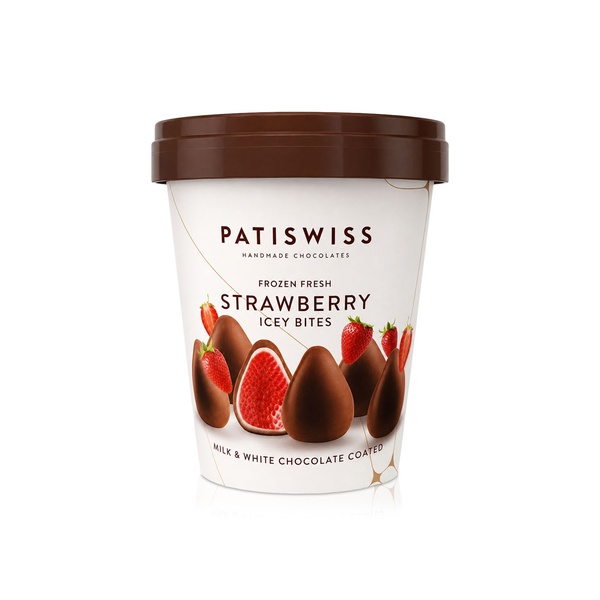 Patiswiss Frozen Milk & White Chocolate Coated Strawberries 250g