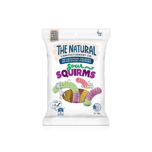 The Natural Confectionery Co Sour Squirms 180g