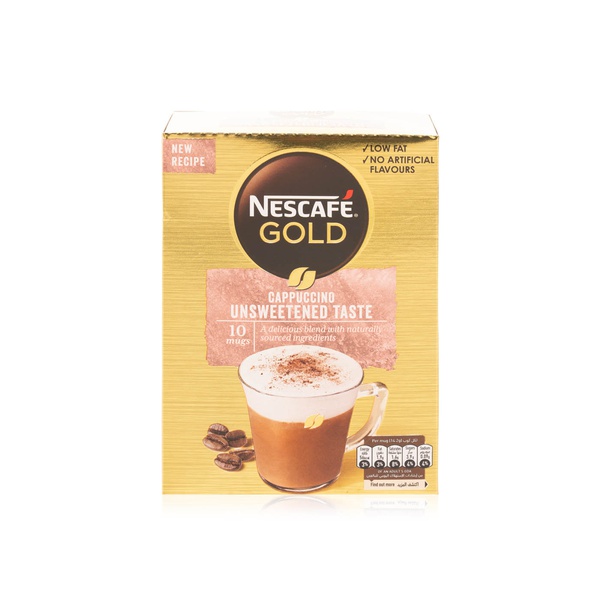 اشتري Nescafe gold cappuccino unsweetened taste 14.2g في الامارات