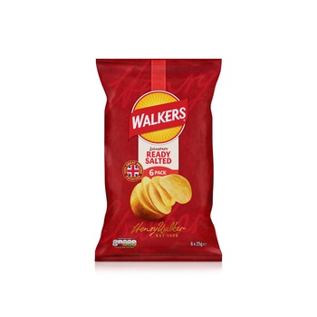 Walkers Ready Salted Crisps 6 x 25g