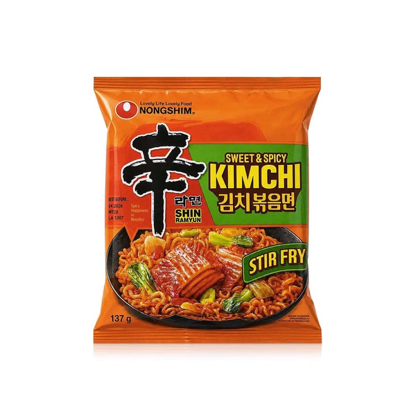 Nongshim Sweet & Spicy Stir-Fry Kimchi Shin Ramyun 137g