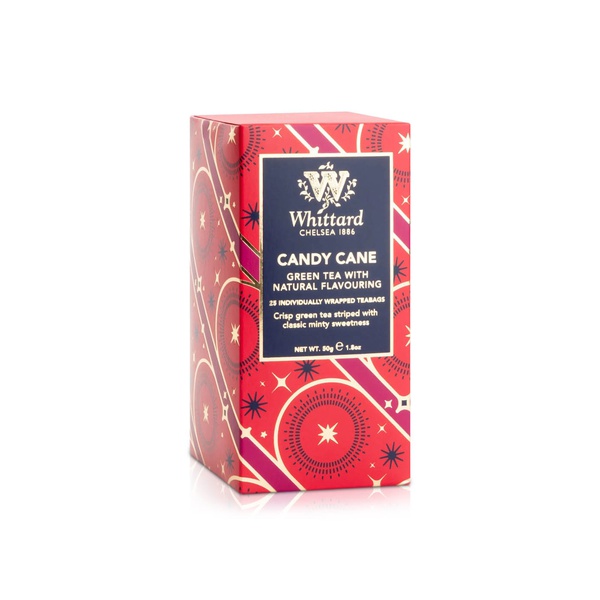 Whittard Candy Cane Green Tea Bags 50g