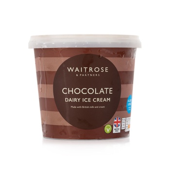 Waitrose Chocolate Dairy Ice Cream 1L