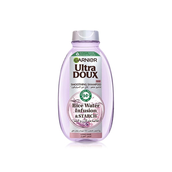 Garnier Ultra Doux Smoothing Shampoo with Rice Water & Starch 600ml