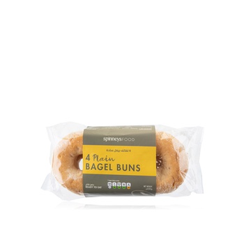 Spinneysfood Plain Bagel Buns x 4