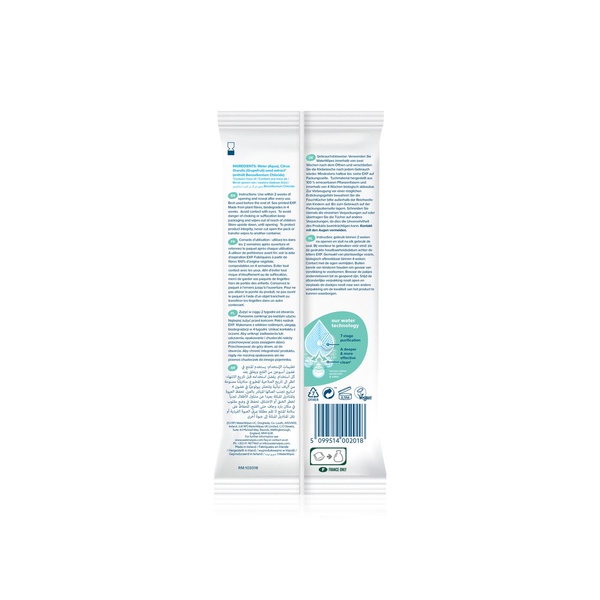 Waterwipes Plastic Free on the Go Wipes, 99.9% Water, Unscented, Gentle on Skin, 28 Wet Wipes