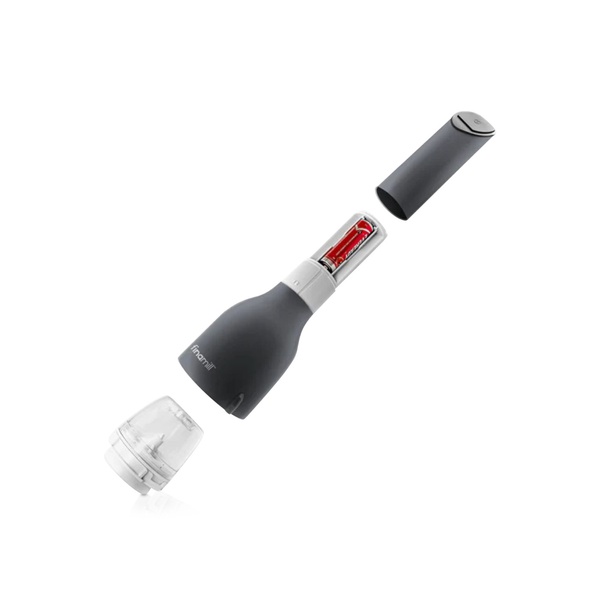 Finamill Battery-Powered Salt Pepper and Spice Grinder Black