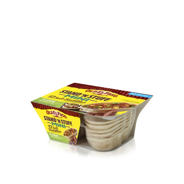 Old El Paso Mini Stand 'n Stuff Soft Flour Tortillas 12 Pack 145g
