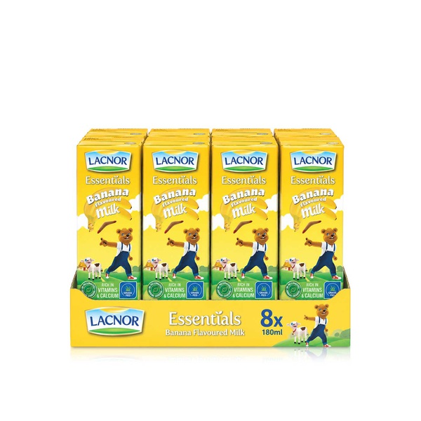 Lacnor Milk Banana 180ml x 8