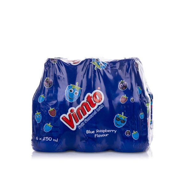 Vimto Blue Raspberry Fruit Drink 250ml x 6