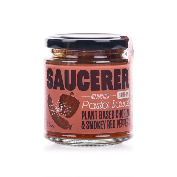Saucerer Plant Based Chorizo and Smokey Red Peppers Pasta Sauce 190g